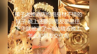 橘子大神酒店约炮身材不错的妹子 晚上还要回男友那里住,下午就被灌了一B的精液晚上怎么和男友交代呢