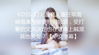 VOSS-121 漂亮人妻在早高峰電車裡被變態男猥褻，受打擊的丈夫決定也在電車上鹹濕其他美女 7 【中文字幕】